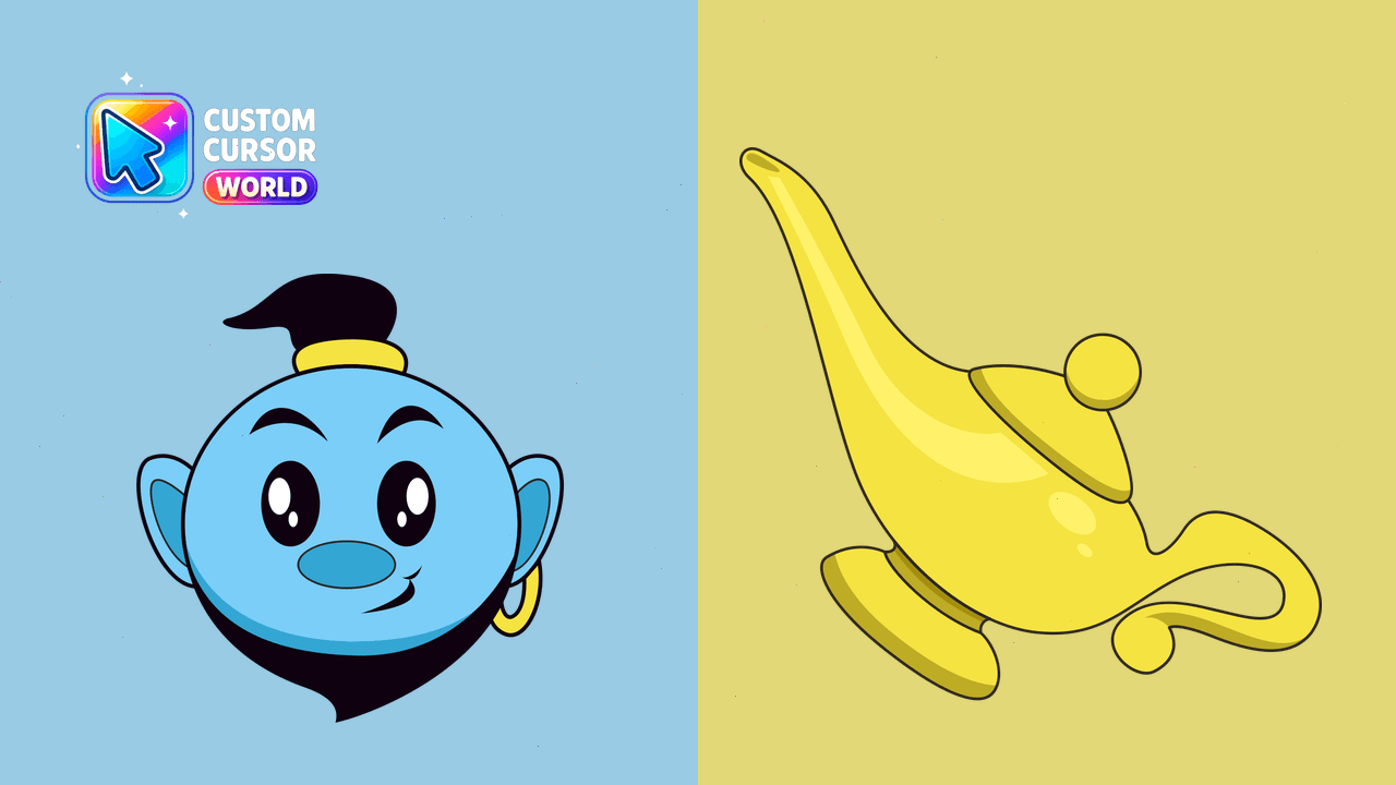 Cursor pack preview: Kawaii Genie Cursor Pack