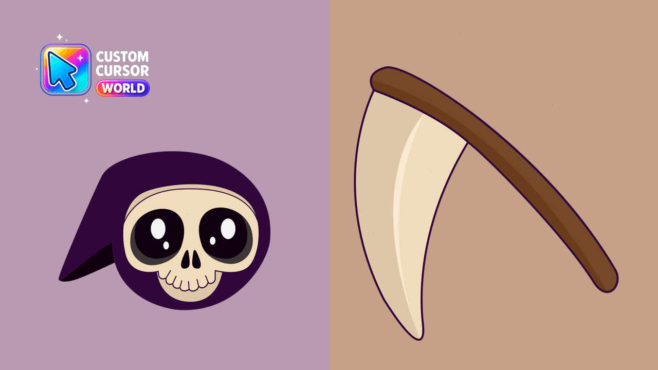 Cursor pack preview: Kawaii Cursors Pack - Custom Grim Reaper
