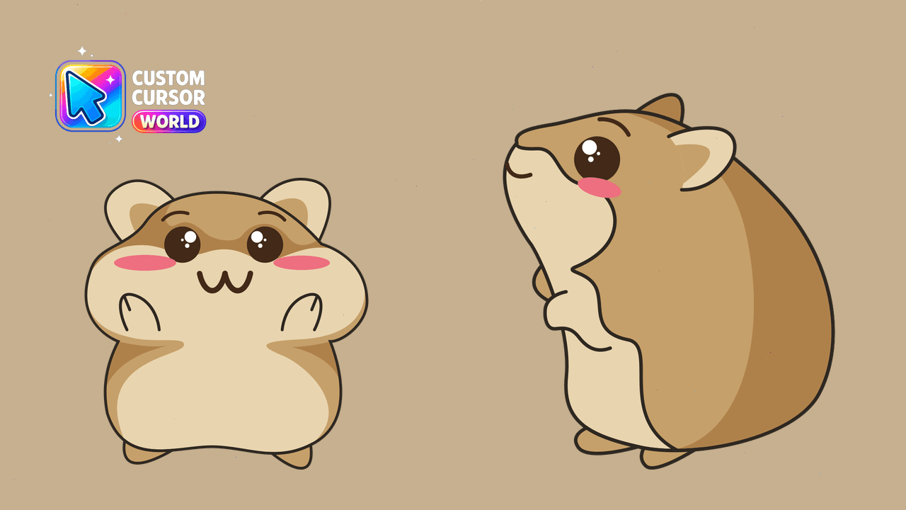 Cursor pack preview: Kawaii Hamster Cursor Pack