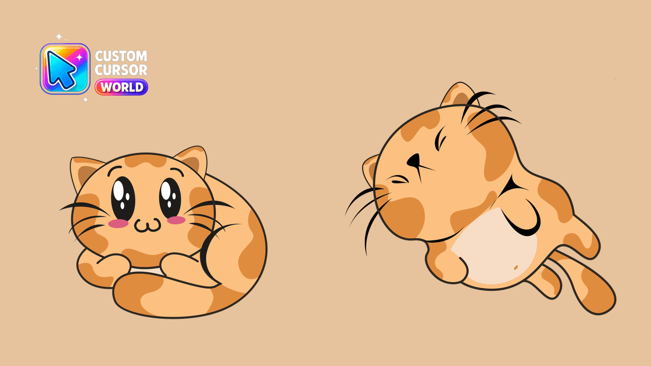 Cursor pack preview: Cute Kitty Cursor Pack for Chrome and Edge