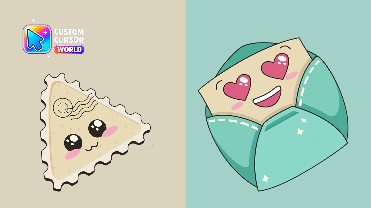 Cursor pack preview: Kawaii Custom Cursor Pack for Chrome
