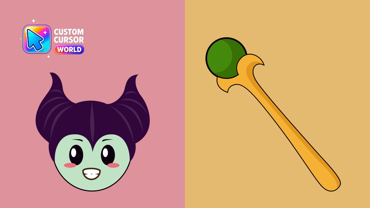 Cursor pack preview: Kawaii Maleficent Cursor Pack