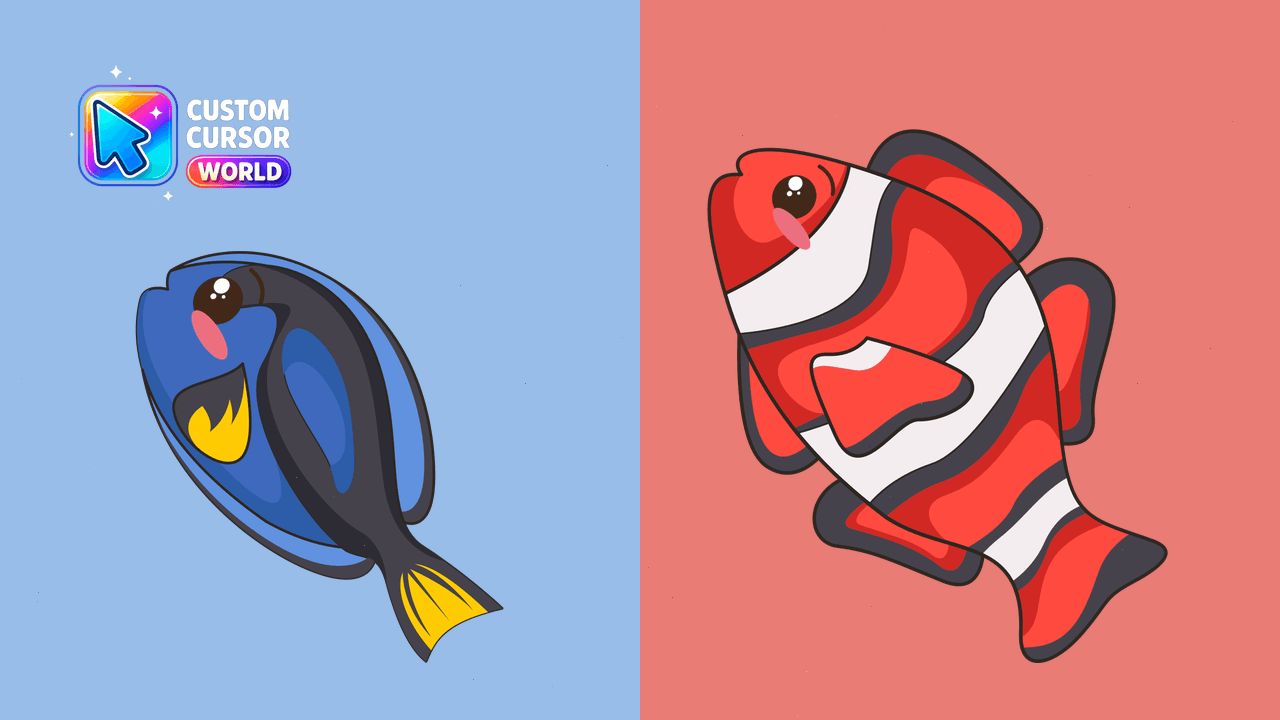 Cursor pack preview: Nemo Cute Cursor Pack for Chrome & Edge