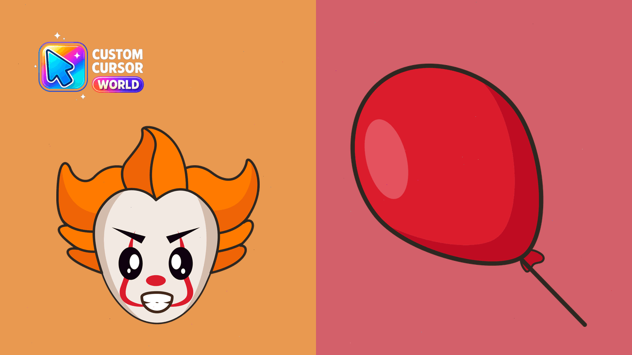 Cursor pack preview: Kawaii Pennywise Cursor Pack