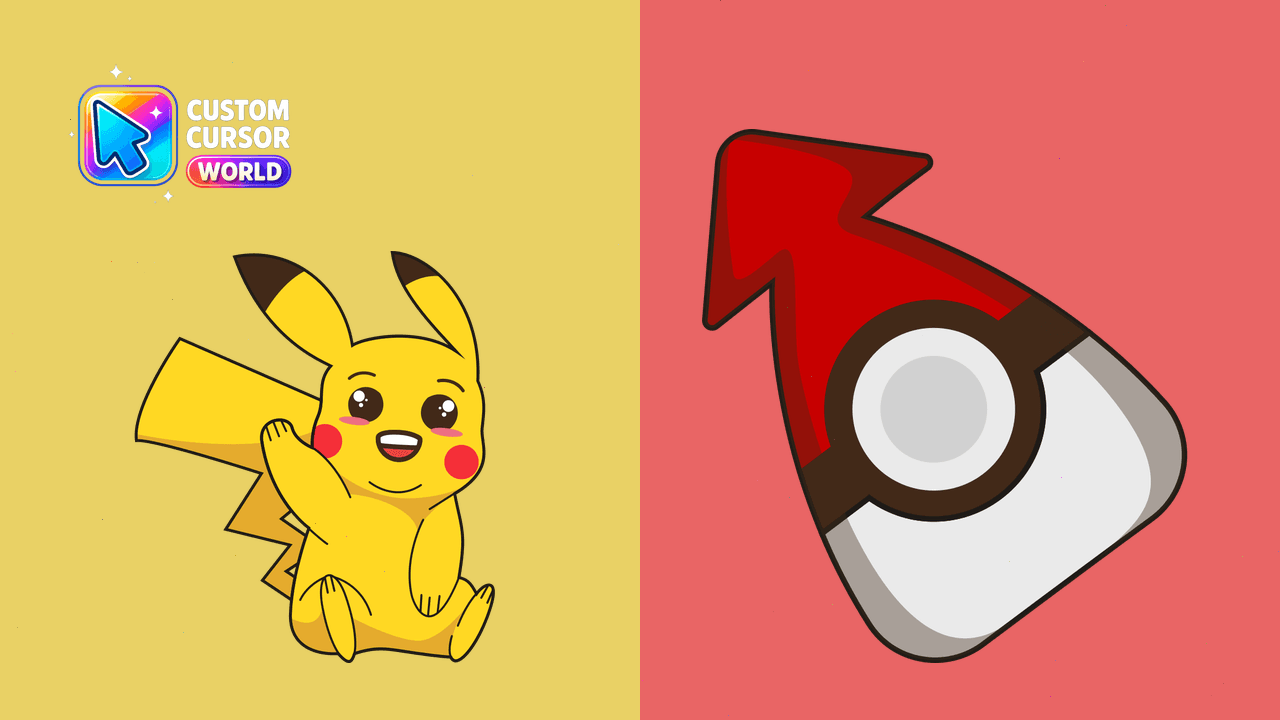 Cursor pack preview: Kawaii Pikachu Custom Cursor Pack