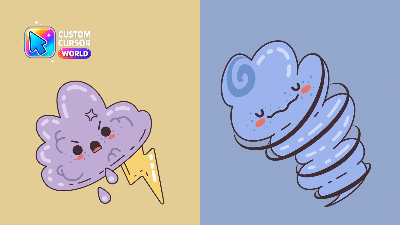 Cursor pack preview: Kawaii Cursor Pack for Chrome and Edge