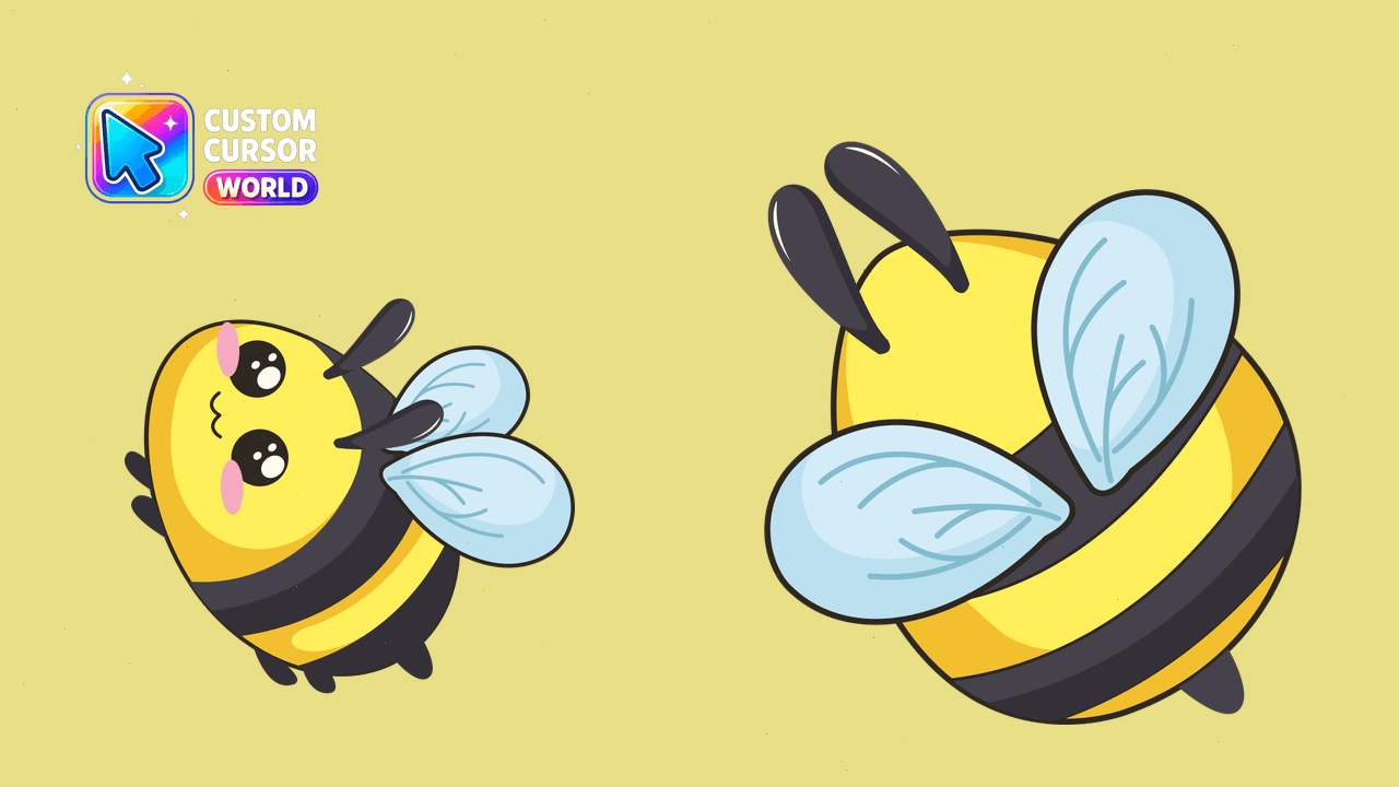 Cursor pack preview: Kawaii Wasp Custom Cursor Pack for Chrome and Edge