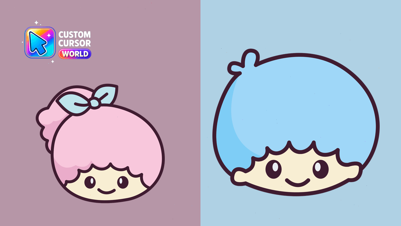 Cursor pack preview: Custom Cursor Pack - Kiki & Lala Mouse and Pointer