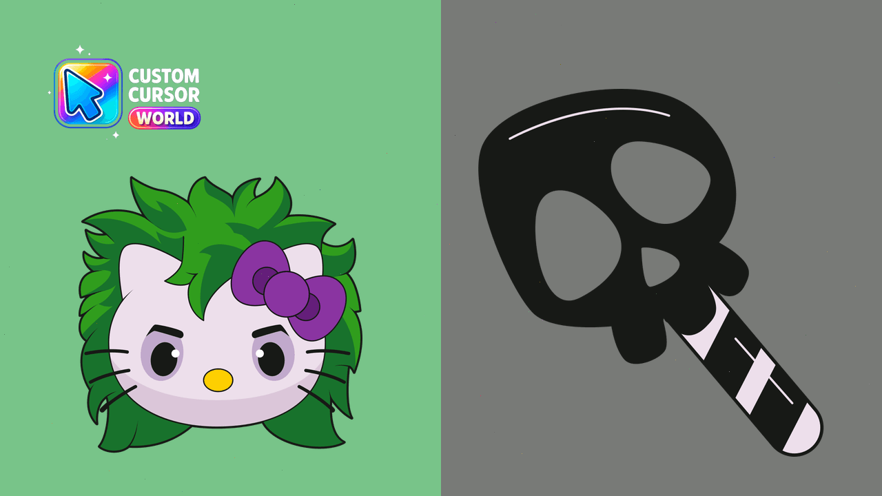 Cursor pack preview: Custom Kitty Beetlejuice Cursor Pack