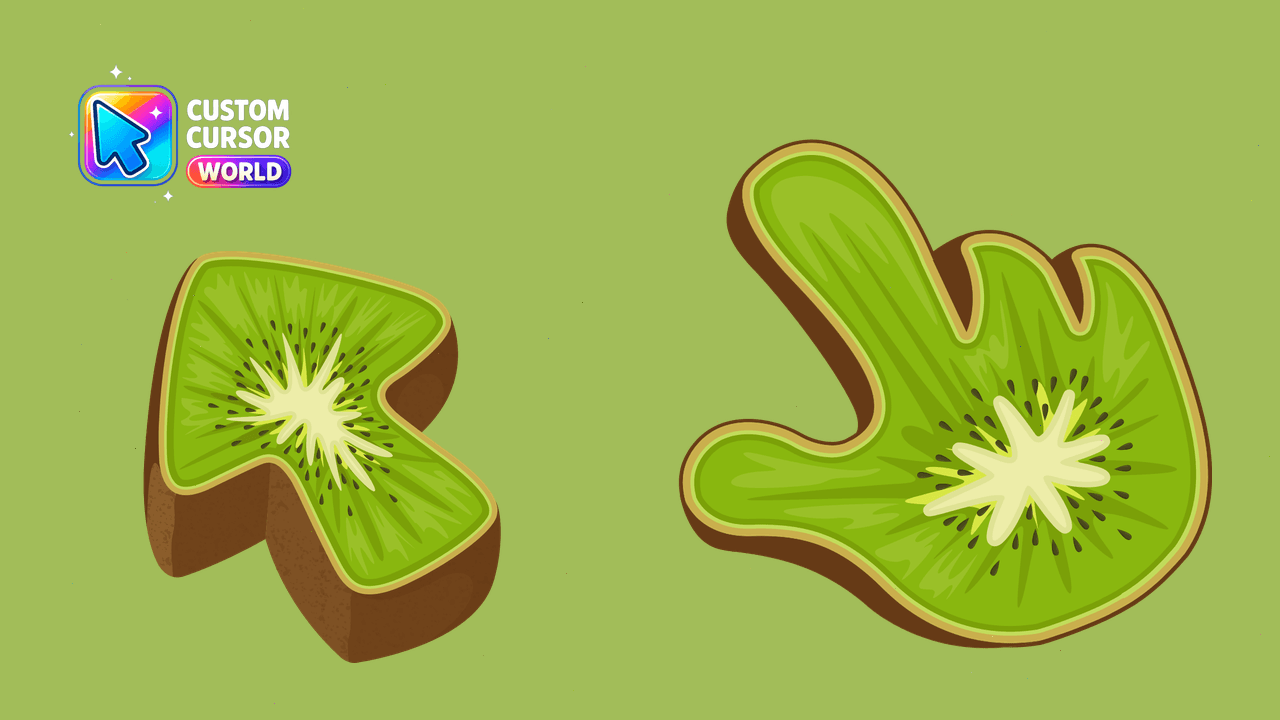 Cursor pack preview: Kiwi Texture Cursor Pack