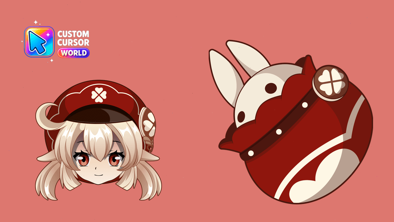 Cursor pack preview: Klee Custom Cursor Pack for Genshin Impact