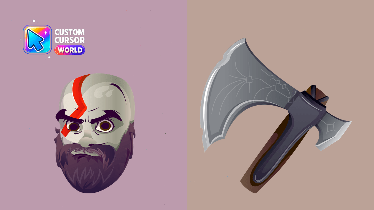 Cursor pack preview: Kratos Custom Cursor Pack for Fortnite Gaming Enthusiasts