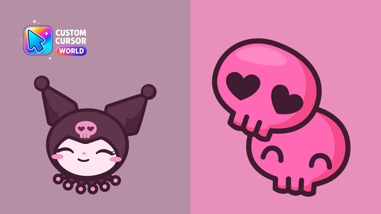Cursor pack preview: Custom Kuromi Cursor Pack