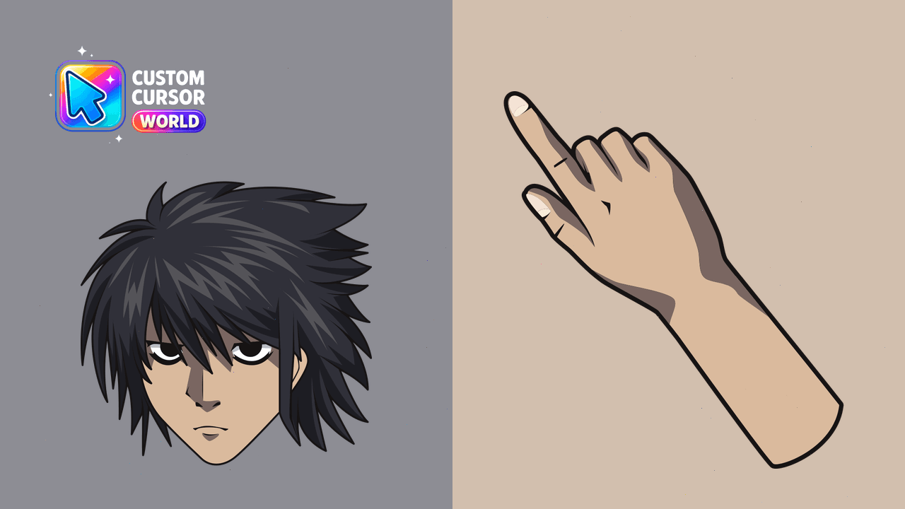Cursor pack preview: L Lawliet Cursor Pack