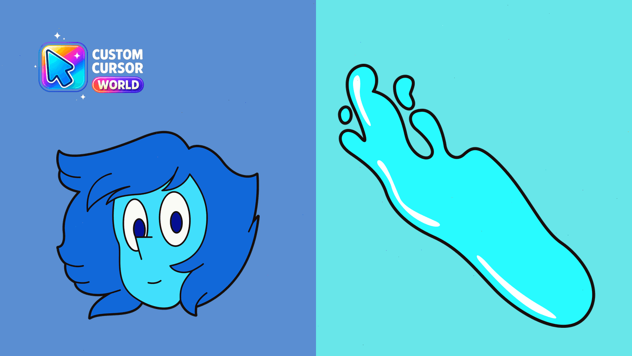 Cursor pack preview: Lapis Lazuli Cursor Pack - Steven Universe Custom Designs fo