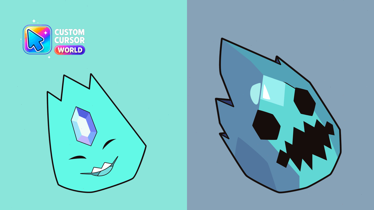 Cursor pack preview: Custom Larimar Cursor Pack for Web Browsers