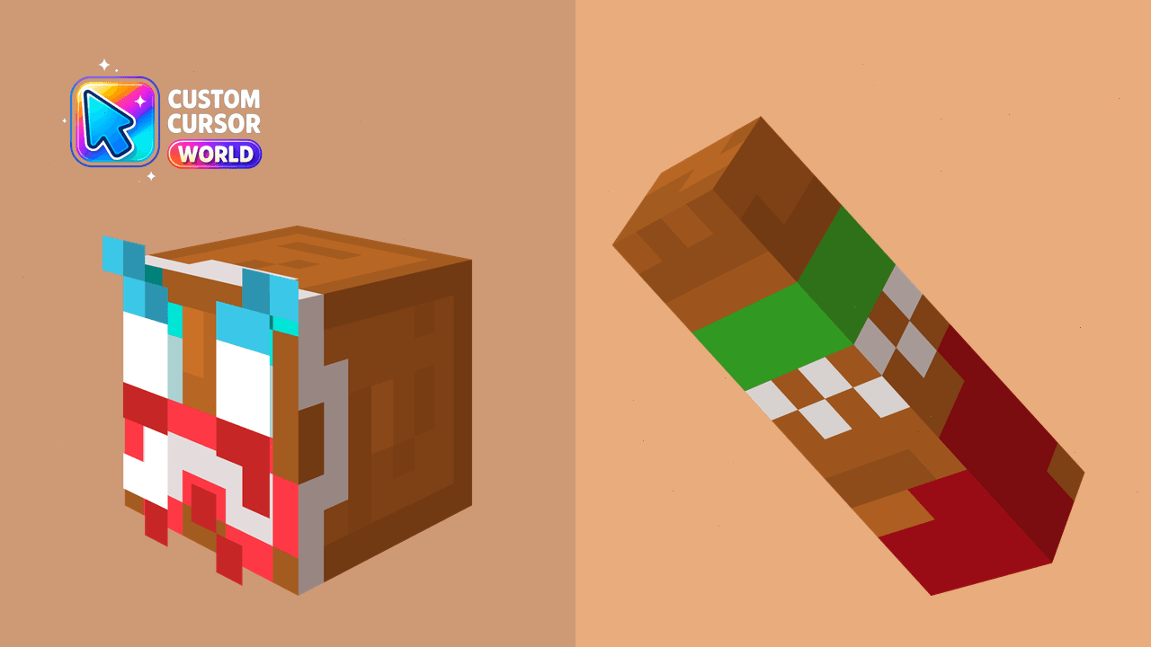 Cursor pack preview: Custom Minecraft Cursor Pack for Chrome