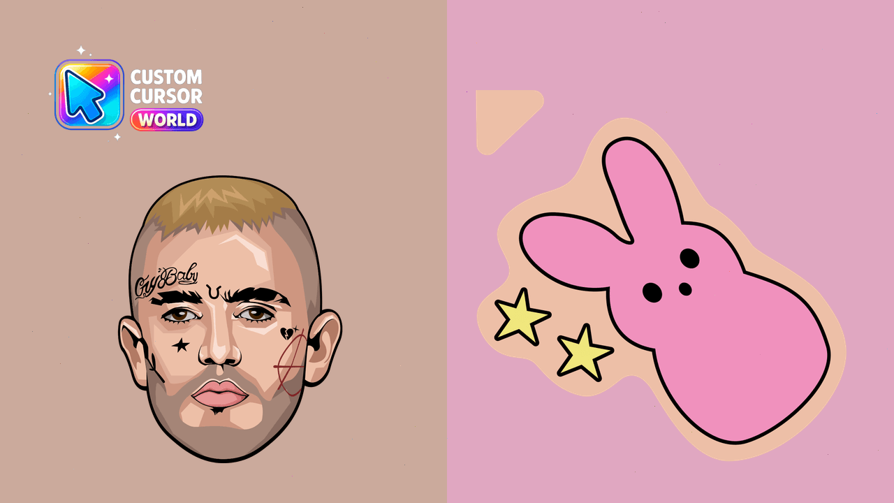 Cursor pack preview: Emo Rap Cursor Pack - Lil Peep Custom Hover for Chrome & Edg