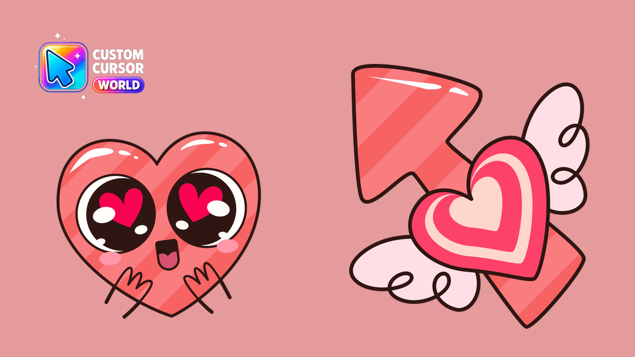 Cursor pack preview: Loving Heart Custom Cursor Pack
