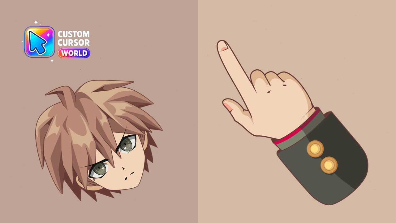 Cursor pack preview: Custom Cursor Pack - Makoto Naegi