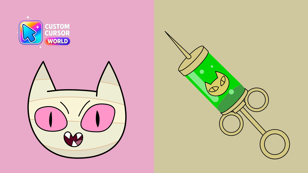 Cursor pack preview: Custom Me-Mow Cursor Pack