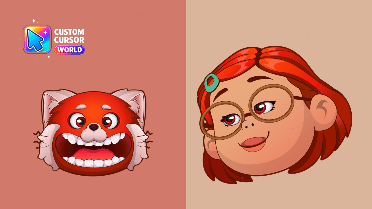 Cursor pack preview: Mei's Red Panda Cursor Pack