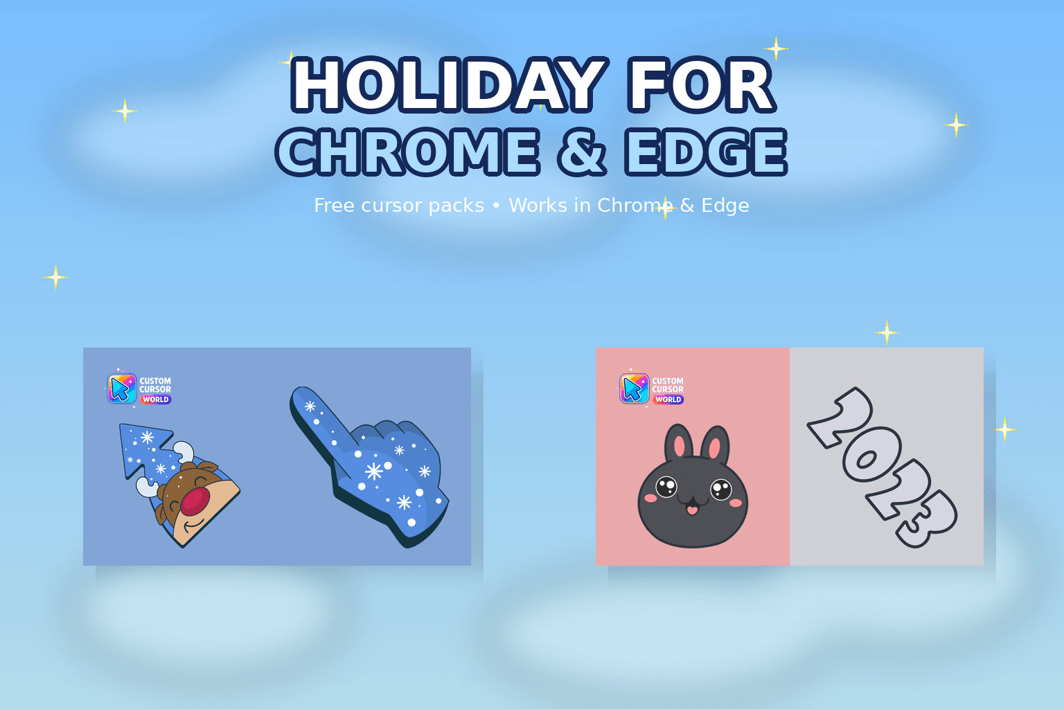 Holiday Cursor Collection for Chrome & Edge - Custom cursor collection preview