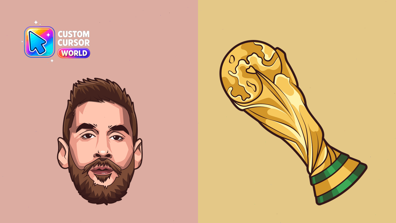 Cursor pack preview: Messi World Cup Cursor Pack for Chrome
