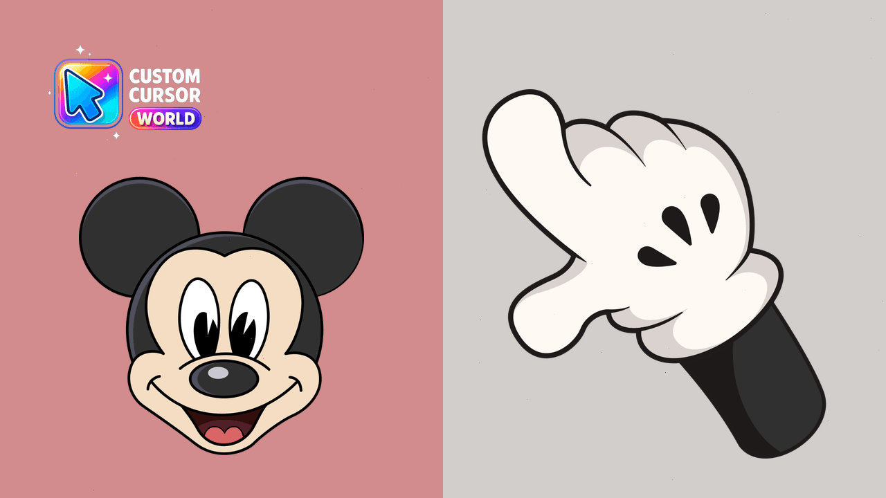 Cursor pack preview: Mickey Mouse Cursor Pack - Custom Characters Collection