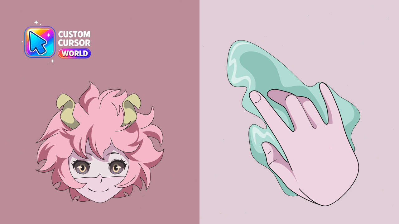Cursor pack preview: Mina Ashido Custom Cursor Pack for My Hero Academia Fans