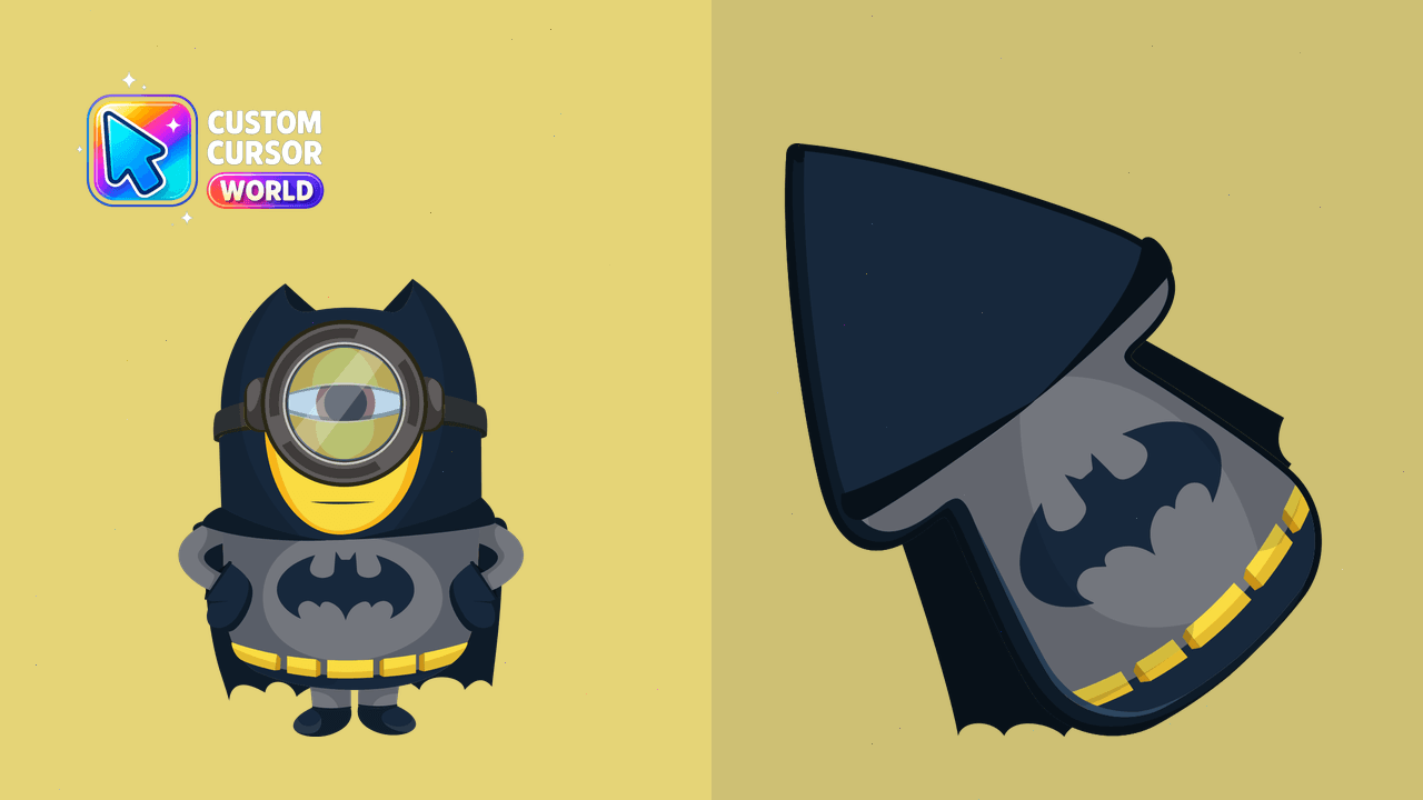 Cursor pack preview: Minion Batman Custom Cursor Pack for Chrome