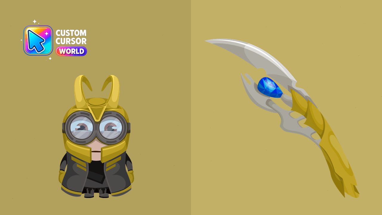 Cursor pack preview: Custom Cursor Pack - Minion Loki & Marvel Themes