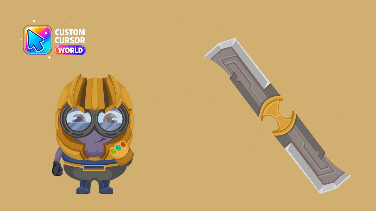 Cursor pack preview: Custom Minion Thanos Cursor Pack for Chrome