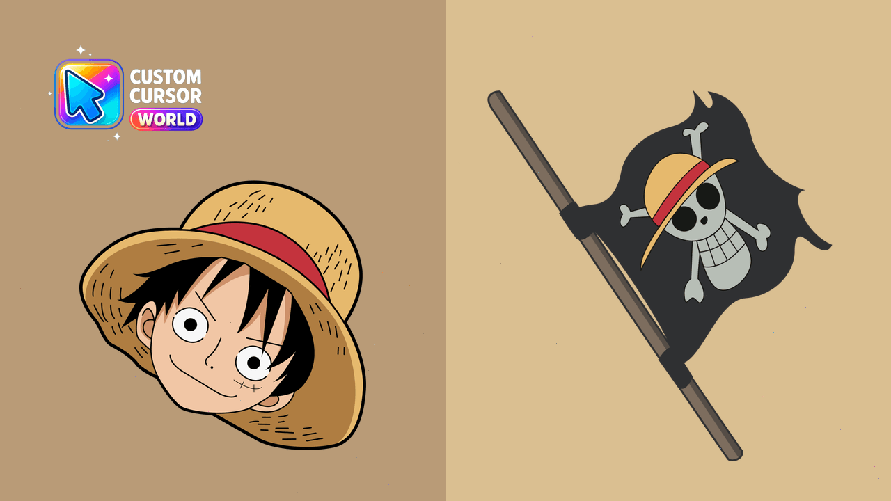 Cursor pack preview: Monkey D Luffy Cursor Pack