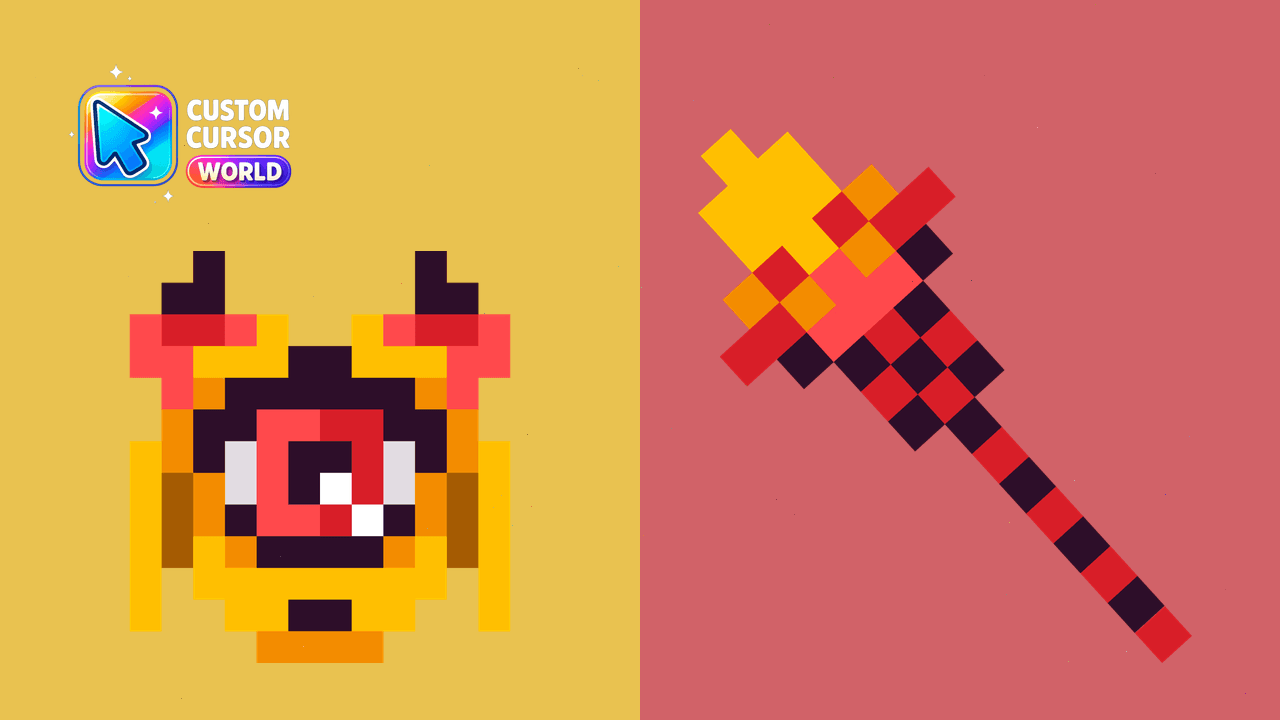 Cursor pack preview: Pixel Monster Cursor Pack