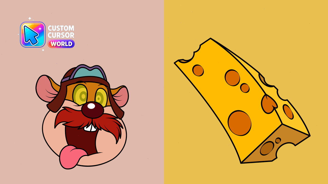 Cursor pack preview: Monterey Jack Custom Cursor Pack for Google Chrome