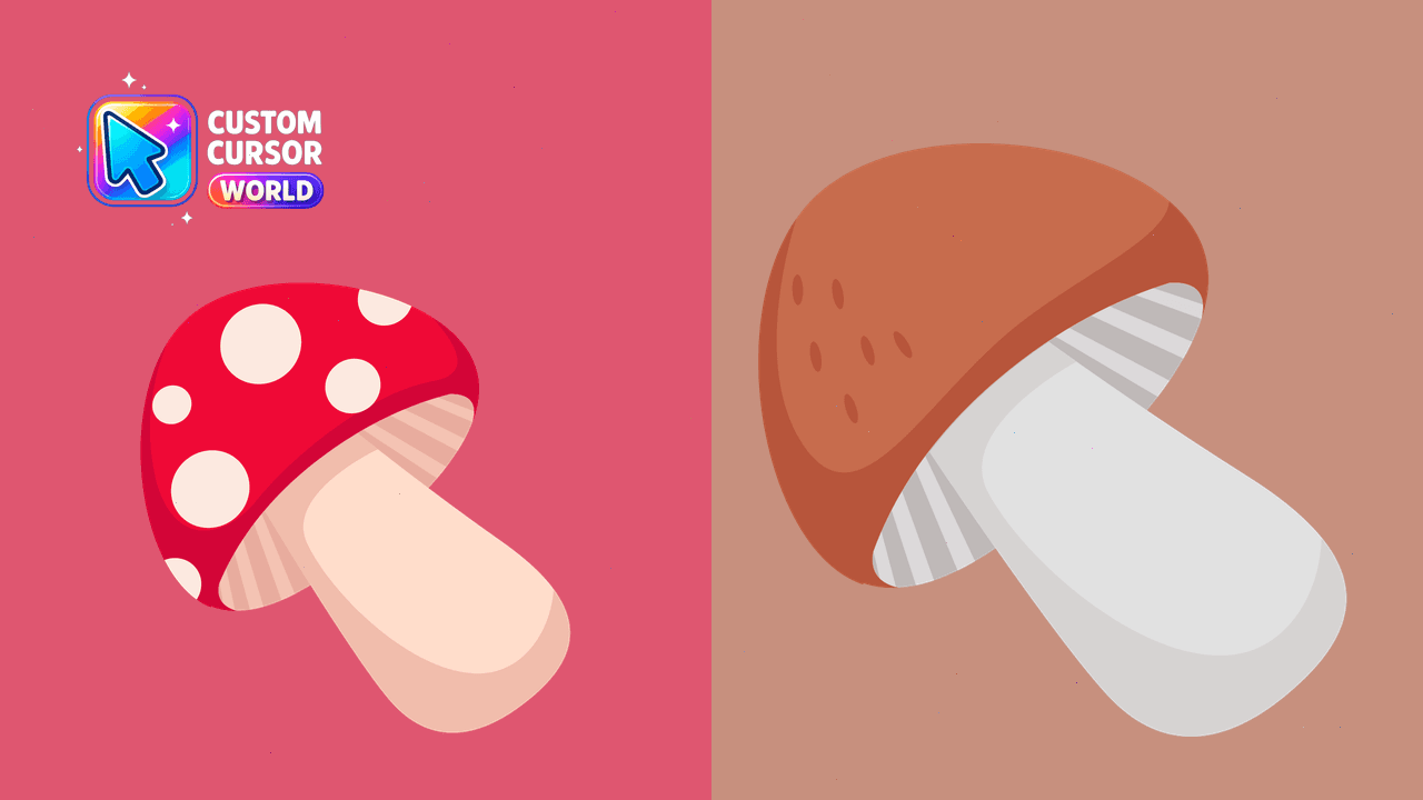 Cursor pack preview: Mushroom Cursor Pack - Custom Mouse Pointers Collection