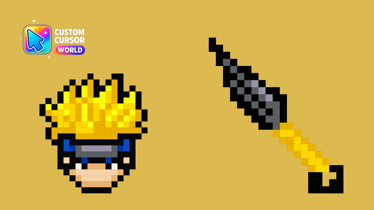 Cursor pack preview: Naruto Pixel Cursor Pack