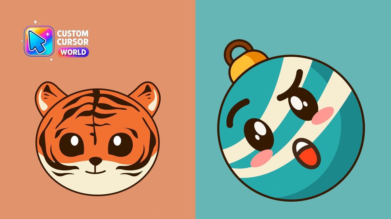 Cursor pack preview: Tiger Cursor Pack - Custom New Year Edition