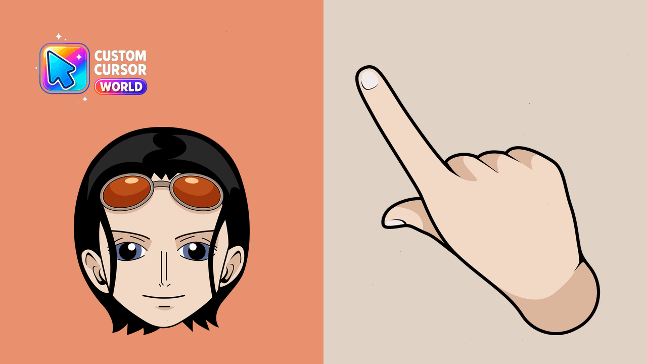Cursor pack preview: Nico Robin Custom Cursor Pack