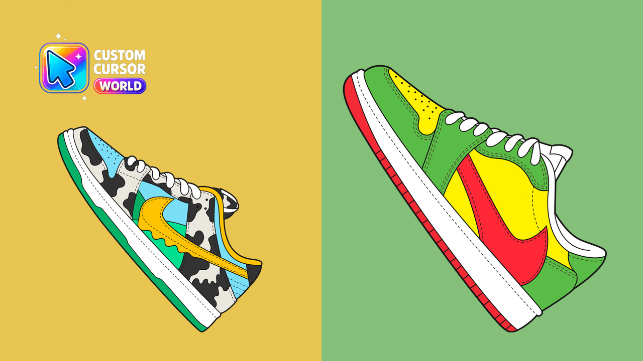Cursor pack preview: Nike SB Dunk & Air Force 1 Custom Cursor Pack