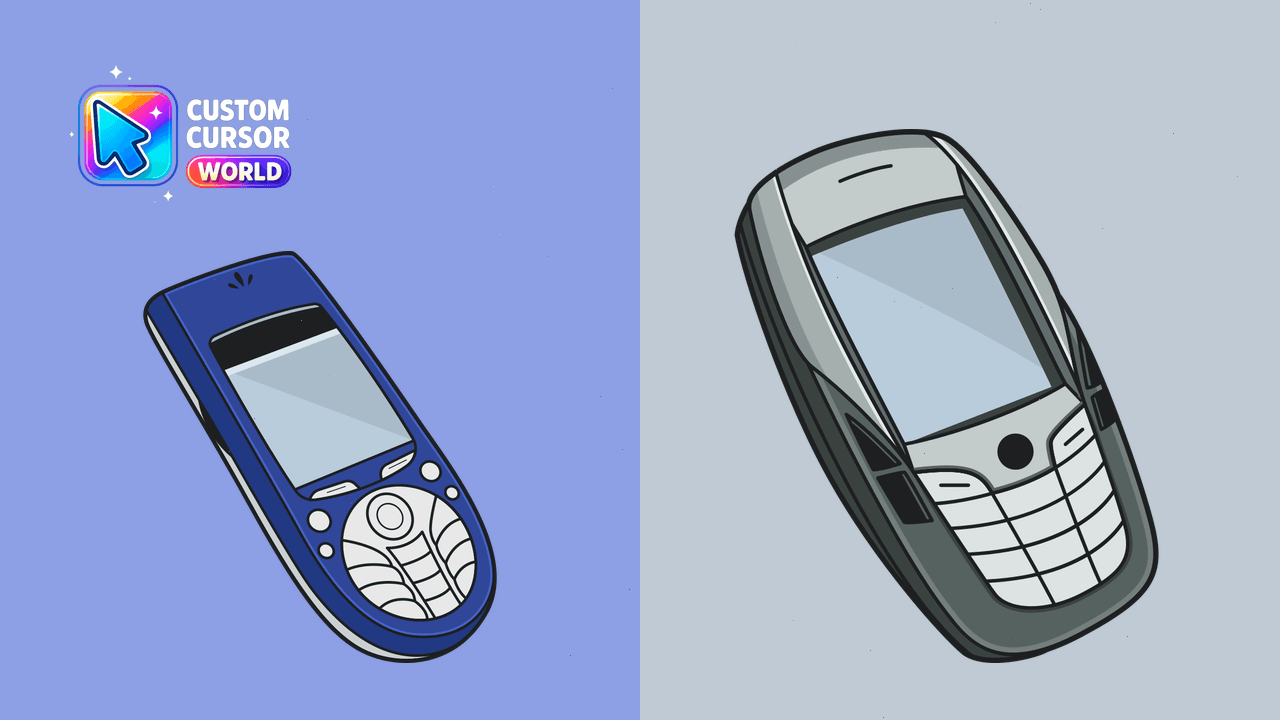 Cursor pack preview: Nokia Retro Cursor Pack for Chrome & Edge