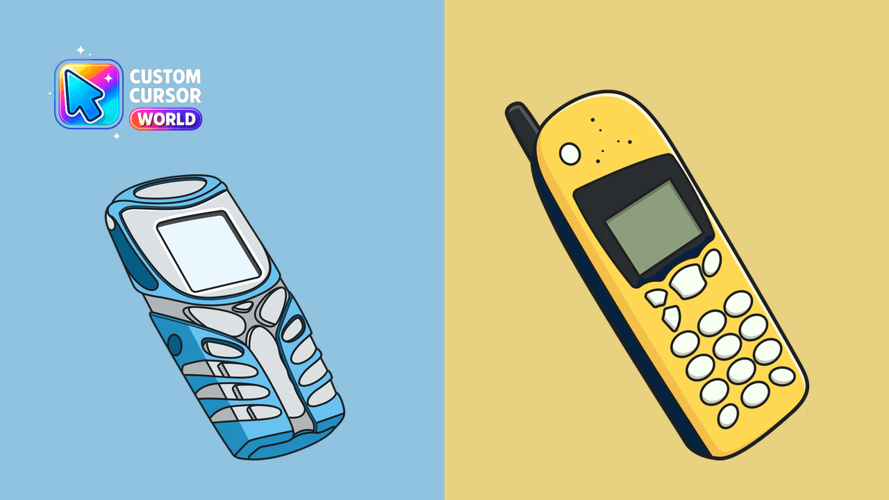 Cursor pack preview: Vintage Nokia Custom Cursor Pack for Chrome & Edge