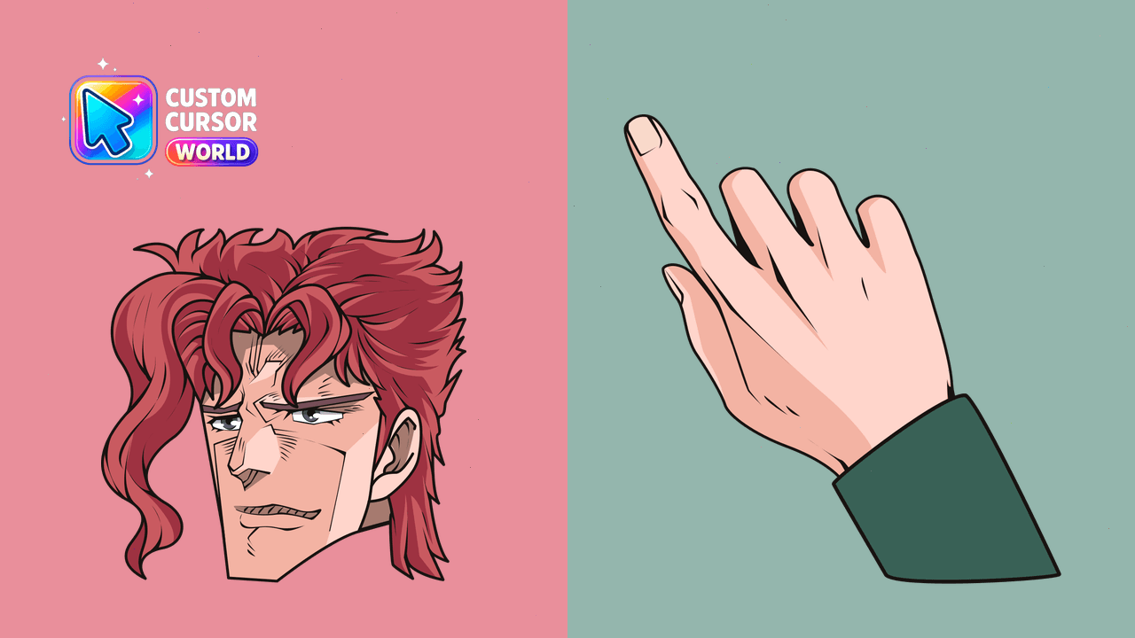 Cursor pack preview: Custom Cursor Pack - Noriaki Kakyoin for Web Browsers