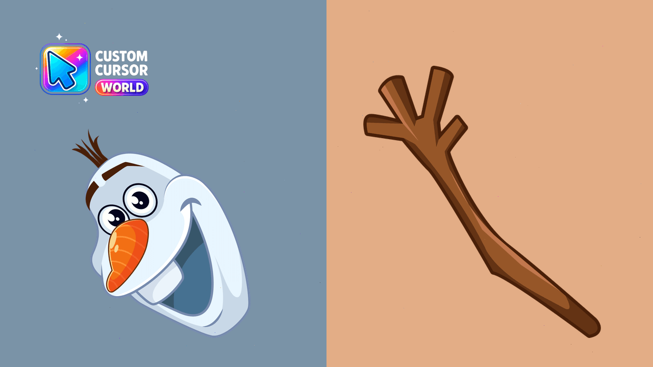 Cursor pack preview: Olaf Snowman Custom Cursor Pack