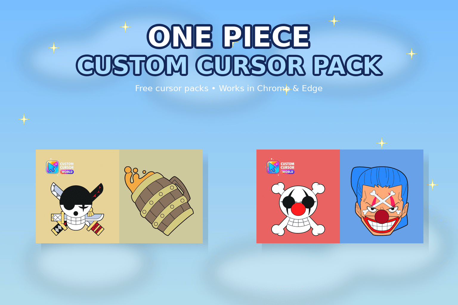 One Piece Custom Cursor Pack - Custom cursor collection preview