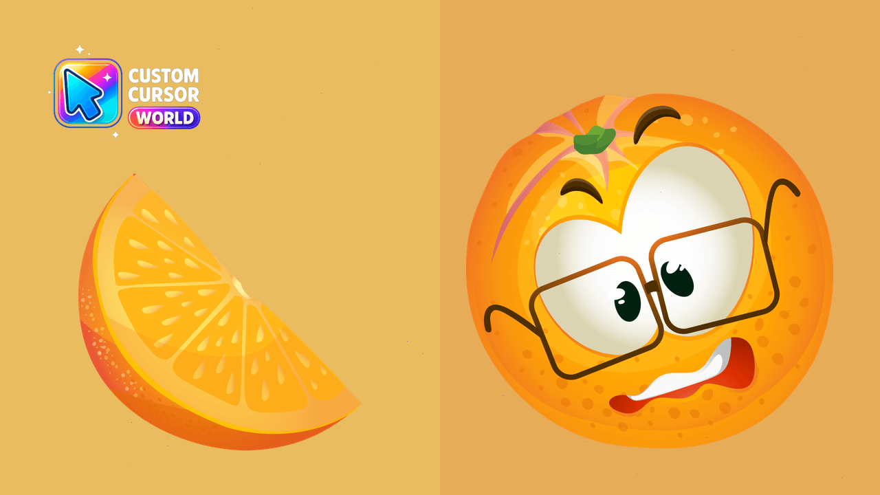 Cursor pack preview: Orange Fruit Cursor Pack