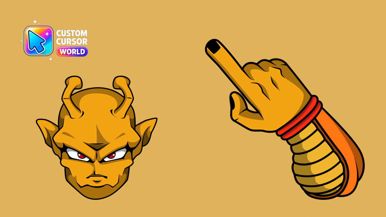 Cursor pack preview: Orange Piccolo Custom Cursor Pack