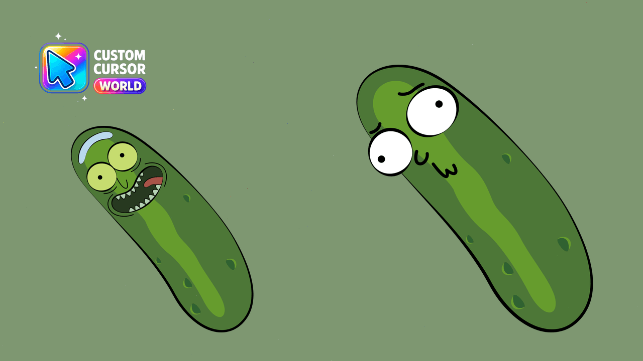 Cursor pack preview: Custom Pickle Rick Cursor Pack