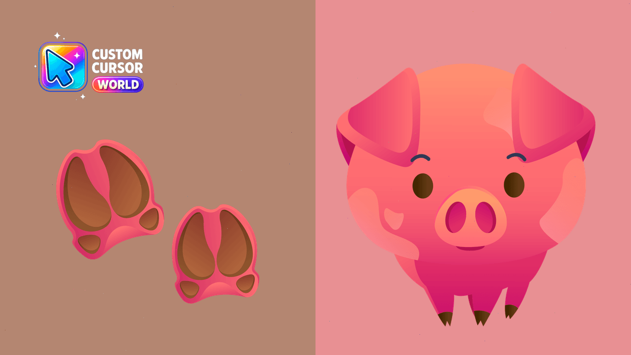Cursor pack preview: Cute Pig Cursor Pack